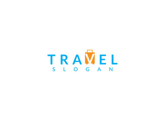 A typography plane logo with clean lines, symbolizing simplicity and elegance in travel.