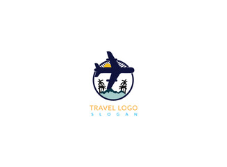 A creative airplane logo with a colorful design, symbolizing excitement and fun.