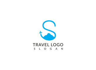 A minimalist airplane logo with clean lines, representing simplicity and efficiency.