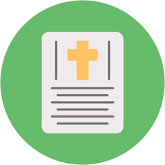 Obraz premium Death Announcement Icon