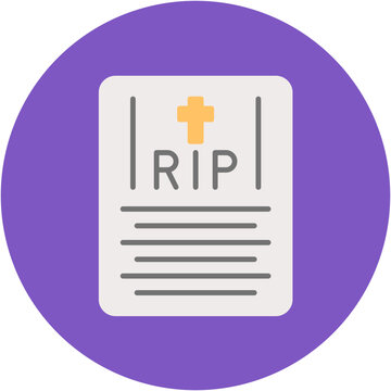 recommend clip art: Death Certificate Icon