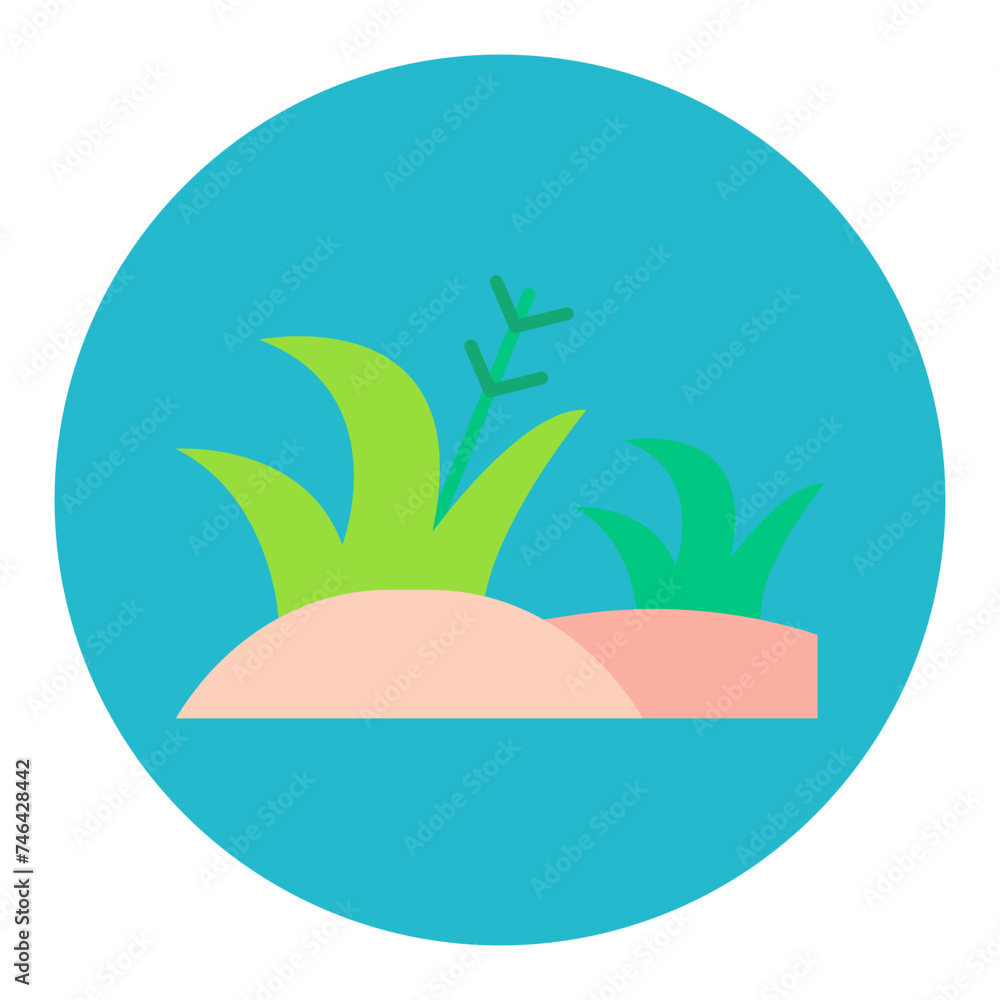 Poster Desert Grass Icon