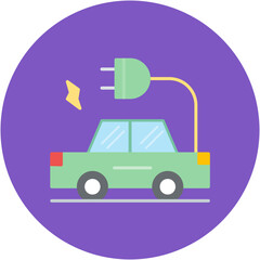 Electric Car Icon