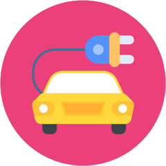 Electric Car Icon
