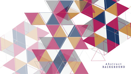 Colorful triangle background, modern design background with geometric shape.