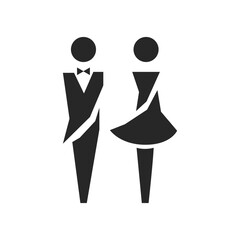 WC creative sign Vector EPS Flat Artwork for Sign Design, Flat icon, Web and digital designs, Industrial, Mall door, Rest room signage. 