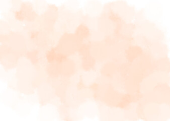 abstract drawing of watercolor peach color, smooth transition