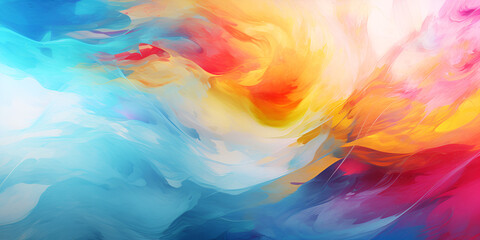 abstract background with watercolor,Colorful smoke swirling in the background.