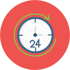 24 Hours Icon