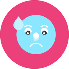 Obraz premium Cold Face Icon