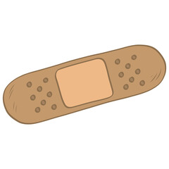 Bandage Plaster Doodle Drawing Line Outline Icon