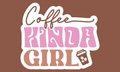 Fototapeta premium Retro Coffee Sticker SVG Bundle