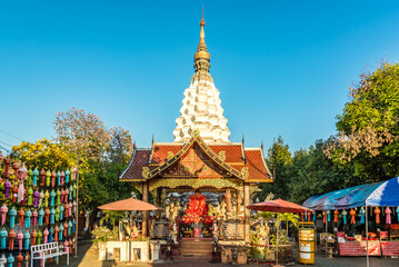 View at the Wat of Muen Tum in the streets of Chiang Mai town in Thailand - 746440097