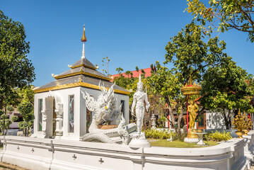 In the garden of Wat of Pan Ping in the streets of Chiang Mai town - Thailand - 746440228
