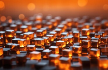 Obraz premium Abstract row cubes background