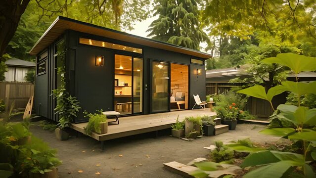 Tucked away in a quiet urban neighborhood this tiny infill house showcases smart design and a minimalist aesthetic for a cozy and compact urban living experience.