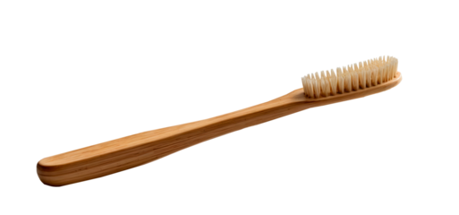 wooden toothbrush isolated without background