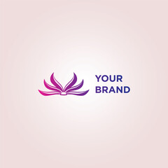 Fototapeta na wymiar Book logo for your brand, ai technology