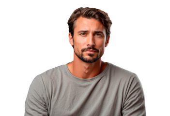 handsome man isolated