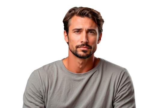 handsome man isolated - Powered by Adobe