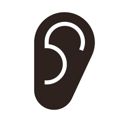 Ear icon, hearing symbol - 746444435