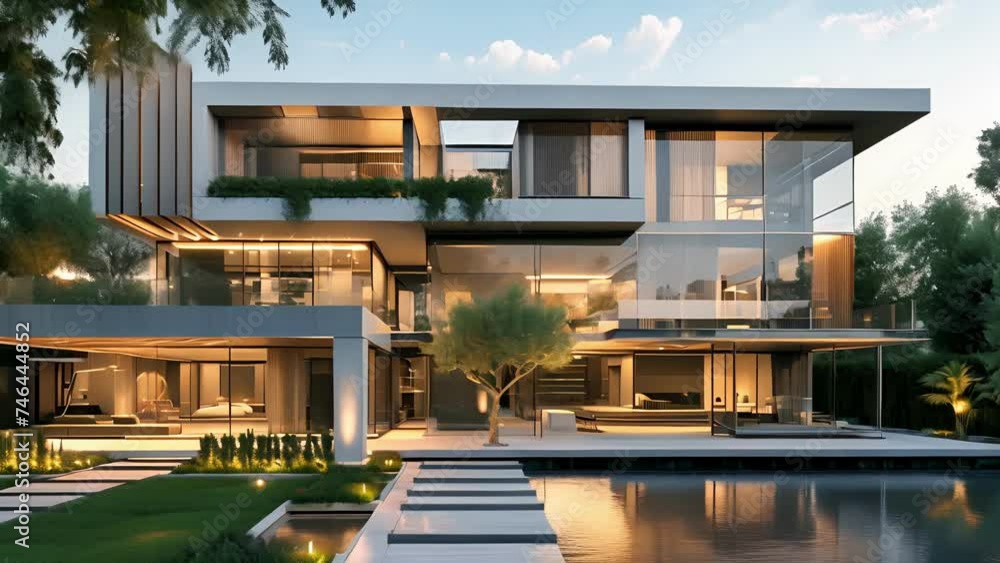 Poster the facade of this modern house is like no other with its kinetic elements that not only add an elem