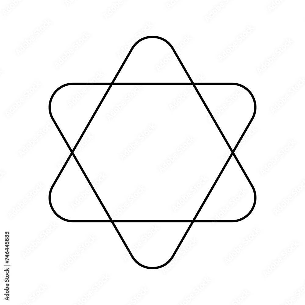 Poster abstract line geometric shapes. minimal logotypes element