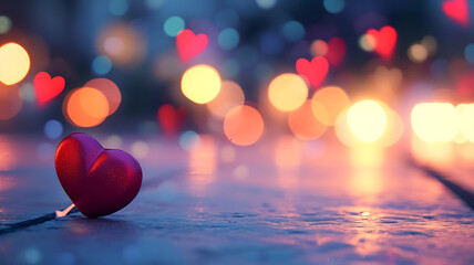 Beautiful bright love symbol day wallpaper