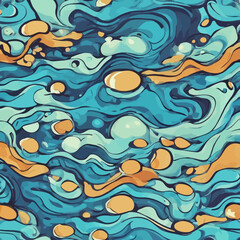 Water Cartoon Abstract Design Very Cool 