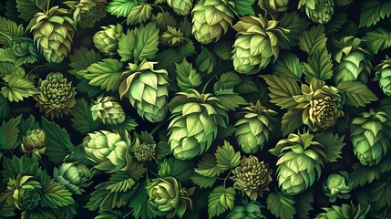 Hop patterns reduce overcrowding, creating a hyperreal effect.