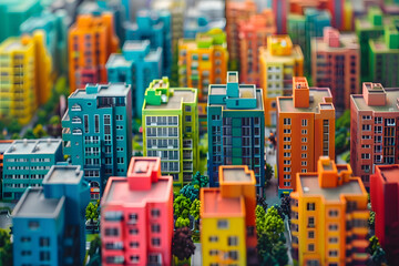 Vivid Cityscape: Exploring the Beauty of Brightly Colored Architecture