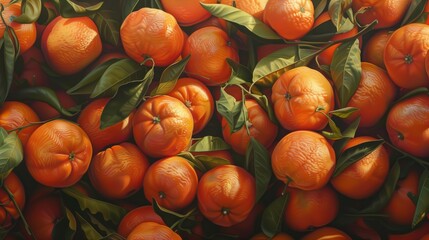 Tangerine patterns overcrowd in photorealistic imagery.
