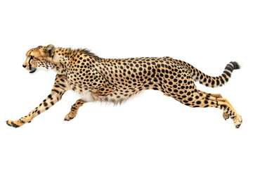 Cheetah in the Wild Isolated On Transparent Background