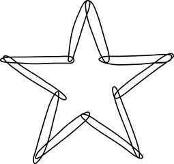 Hand drawn star