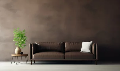 Foto op Plexiglas Modern living room interior with bright creamy sofa © Filip