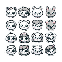 Fototapeta premium Cartoon sticker design