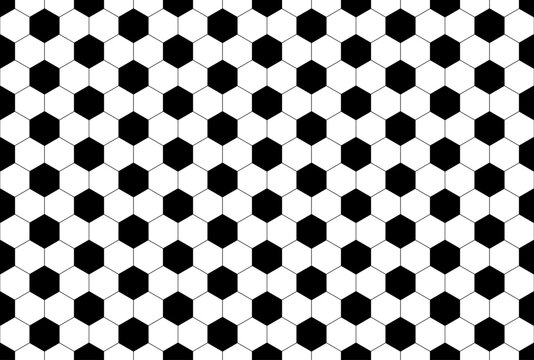 Soccer or football net seamless pattern ,honeycomb or hexagon background for sport banner, web, presentation, print.