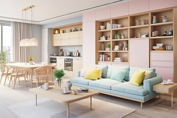 Sustainable Eco-Friendly Pastels: Apartments with Stunning Home Designs