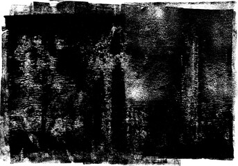 Large letterpress dry ink texture with a transparent background 