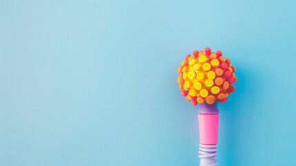 Colorful anti-stress fidget push pop it sensory toy. - obrazy, fototapety, plakaty