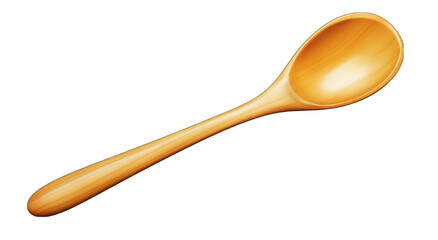 a wooden spoon on a transparent background