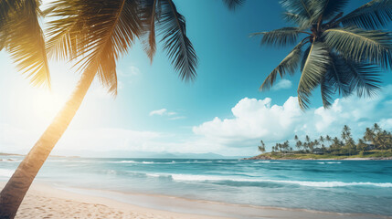 Naklejka premium Summer background