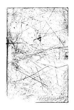 Grungy vector frame background (vintage scratched metal grunge)