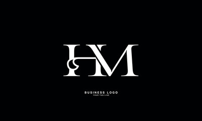 HM, MH, H, M, Abstract Letters Logo Monogram