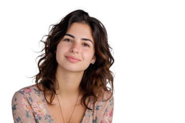 woman in a relaxed yet confident pose, showcasing her easygoing demeanor and approachability