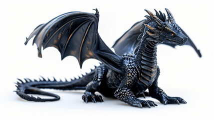 Dragon isolated on a white background.