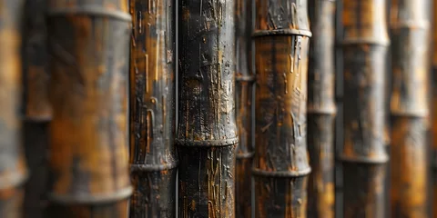 Foto op Aluminium Bamboo detail, texture, texture © Jing