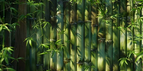 Fotobehang Bamboo detail, texture, texture © Jing