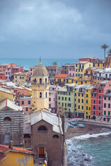 Colorful seaside town, Vernazza, Cinque Terre, Italy