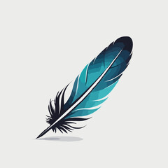 Colorful feather illustration
